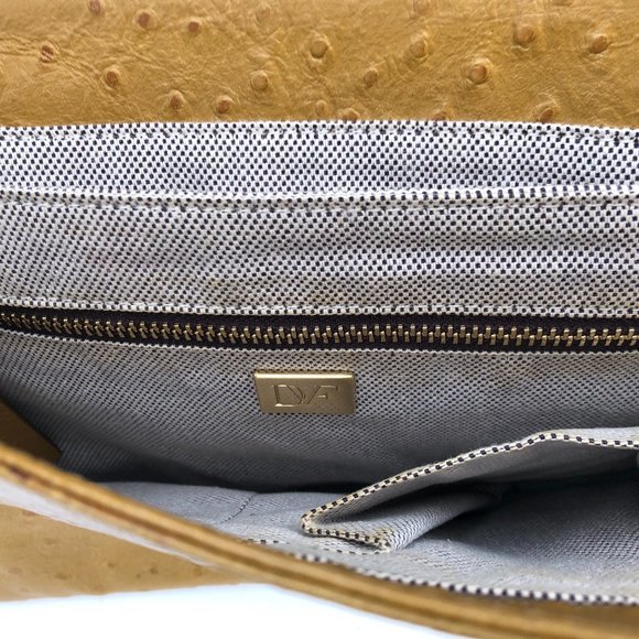 Diane Von Furstenburg OSTRICH HARPER TASSEL BAG - Picture 9 of 11